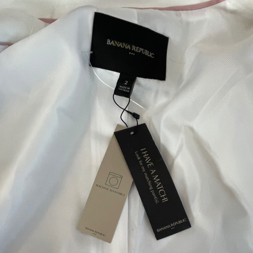 White Banana Republic Suit Jacket - Picture 6 of 8